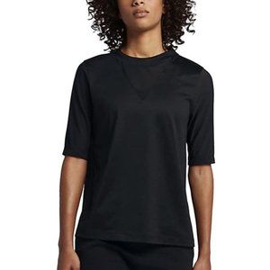 NIKE XS black bonded half sleeve training tee